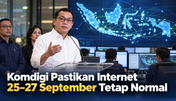 Komdigi Pastikan Internet 25–27 September Tetap Normal