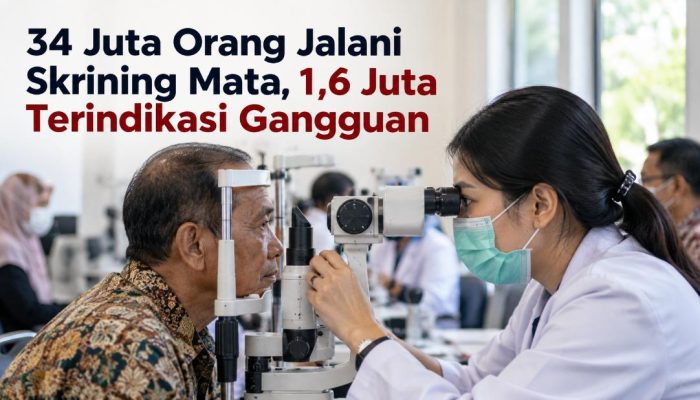 34 Juta Orang Jalani Skrining Mata, 1,6 Juta Terindikasi Gangguan
