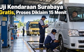Uji Kendaraan Surabaya Gratis, Proses Diklaim 15 Menit
