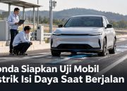 Honda Siapkan Uji Mobil Listrik Isi Daya Saat Berjalan