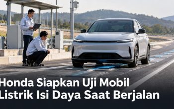 Honda Siapkan Uji Mobil Listrik Isi Daya Saat Berjalan